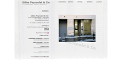 Desktop Screenshot of galeriepeyroulet.com