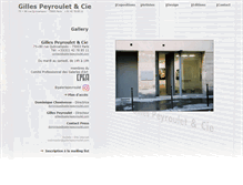 Tablet Screenshot of galeriepeyroulet.com